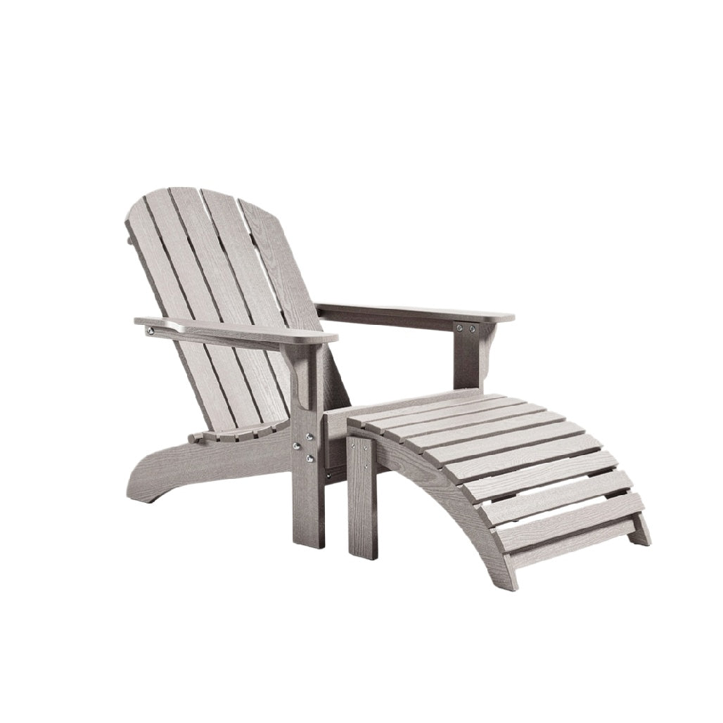Modern Adirondack Chair with Footrest – Durable and Comfortable Design